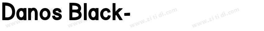 Danos Black字体转换